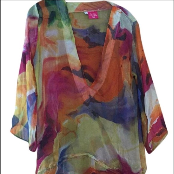 Have Faith Swimwear Other - HAVE FAITH SWIMWEAR Women’s 100% Silk Cover Up